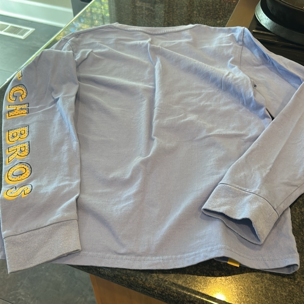 ✌️Dutch Bros Purple Long Sleeve Tee w/Yellow MEDIUM+XL DB 1992 - Picture 8 of 9